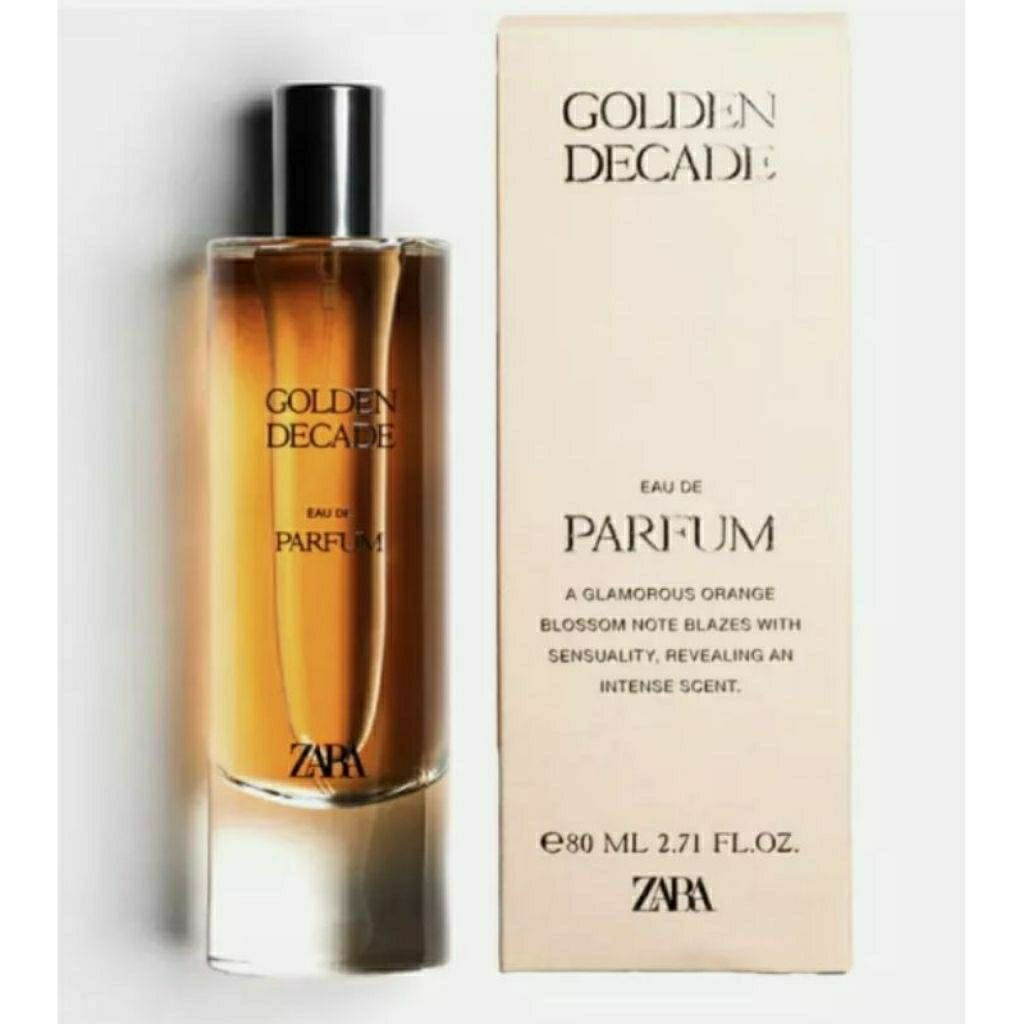 parfum original Eropa Zara Golden Decade 80ml women - parfum wanita