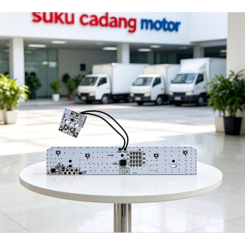 Lampu tanpa reflektor depan vario 110 fi led - pcb lampu depan vario 110 led soket 7 pin