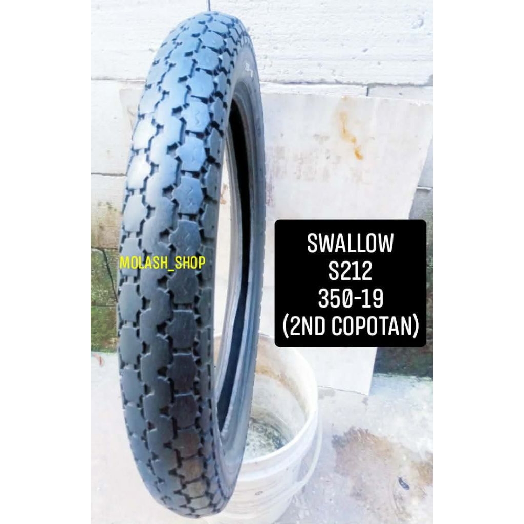 ban motor ring 19 swallow classic wiro ukuran 350-19 kondisi 2ndi copotan