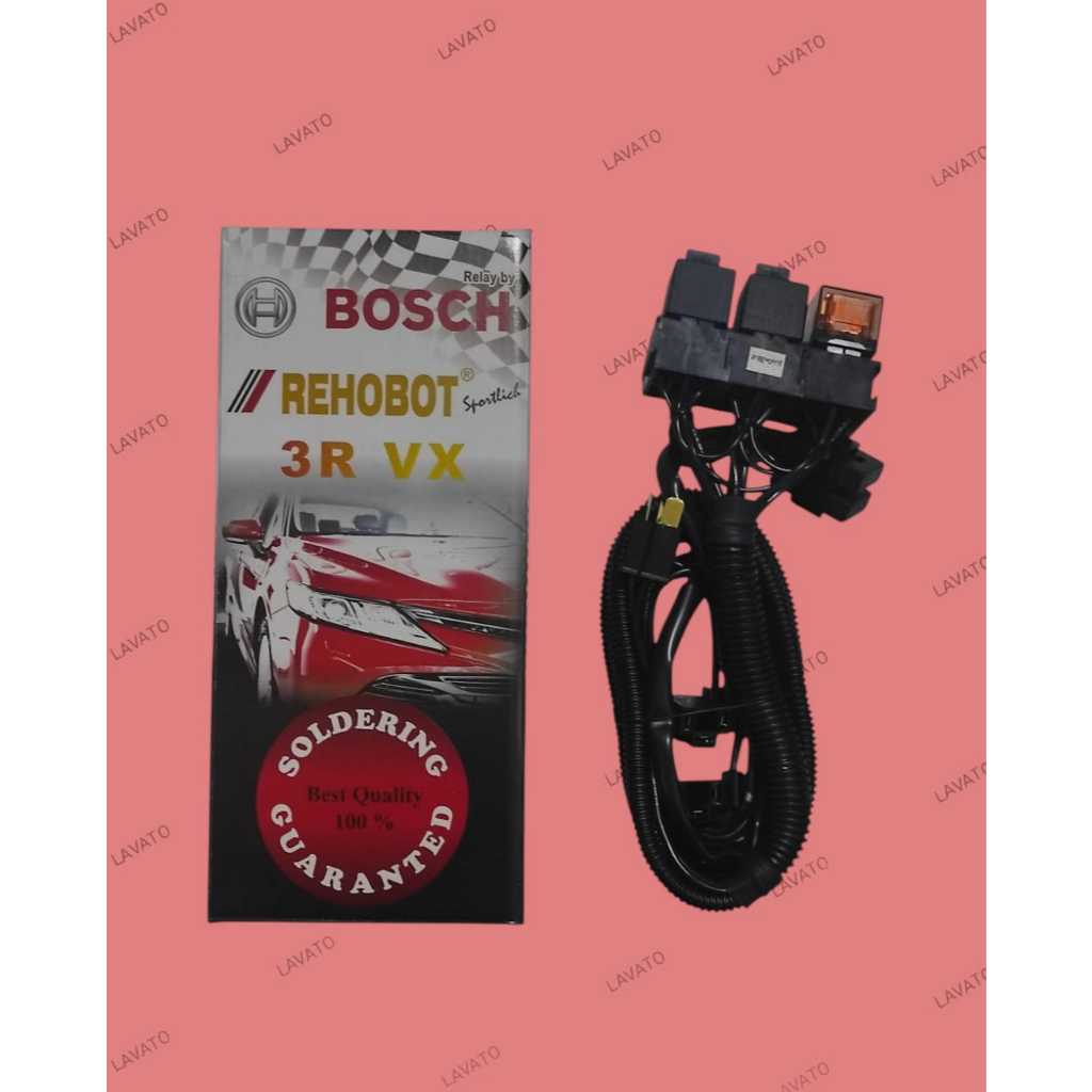 Kabel set 3 relay 2 lampu bosch rehobot (full solder)