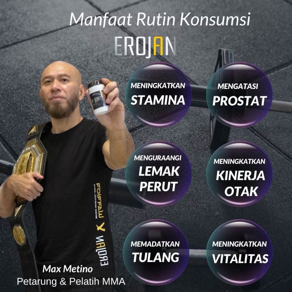 Erojan Bantu Kesehatan Pria & Biolingzhi Pro Kapsul Herbal bantu Kesehatan Ginjal Imun Tubuh Origina