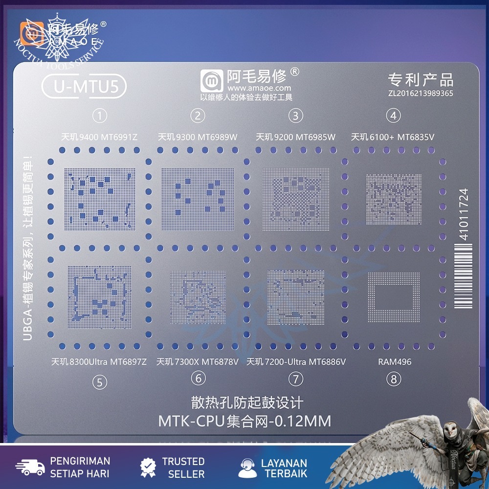 Plat Cetakan Amaoe U-MTU:5 / Plat Cetakan Ic U-MTU5 Amaoe Original
