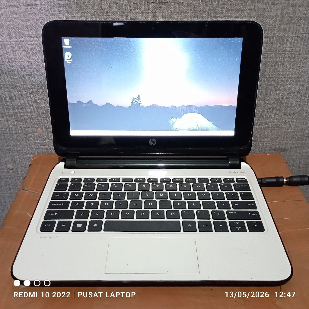 Notebook Hp Dts 10 iQ-17au windows 10 Ram1gb DDR3 HDD500GB Lcd10in Mesin Normal tested unit gak ada 