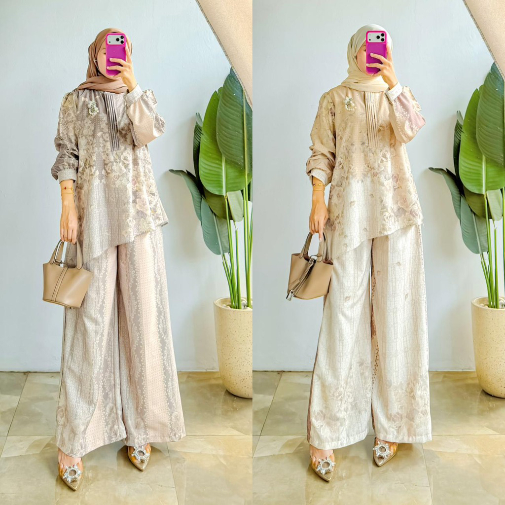 Set rok /pants silk armani print