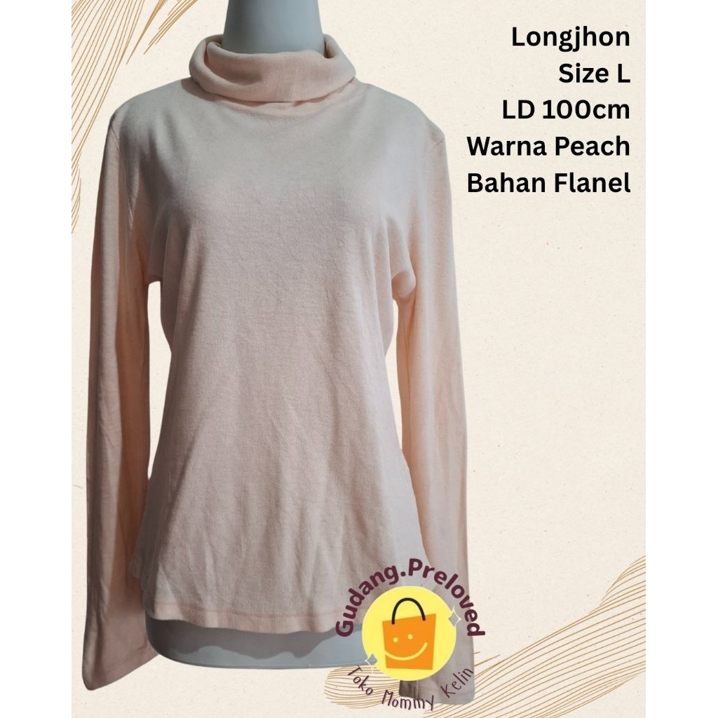 Turtleneck Long Sleeves Long John Uniqlo HeatTech - Preloved