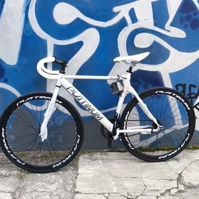 SEPEDA FIXIE 700C MERK PLATINUM,PACIFIC DAN FULLBIKE FIXIE PRO rem terpedo dan hub doltrap