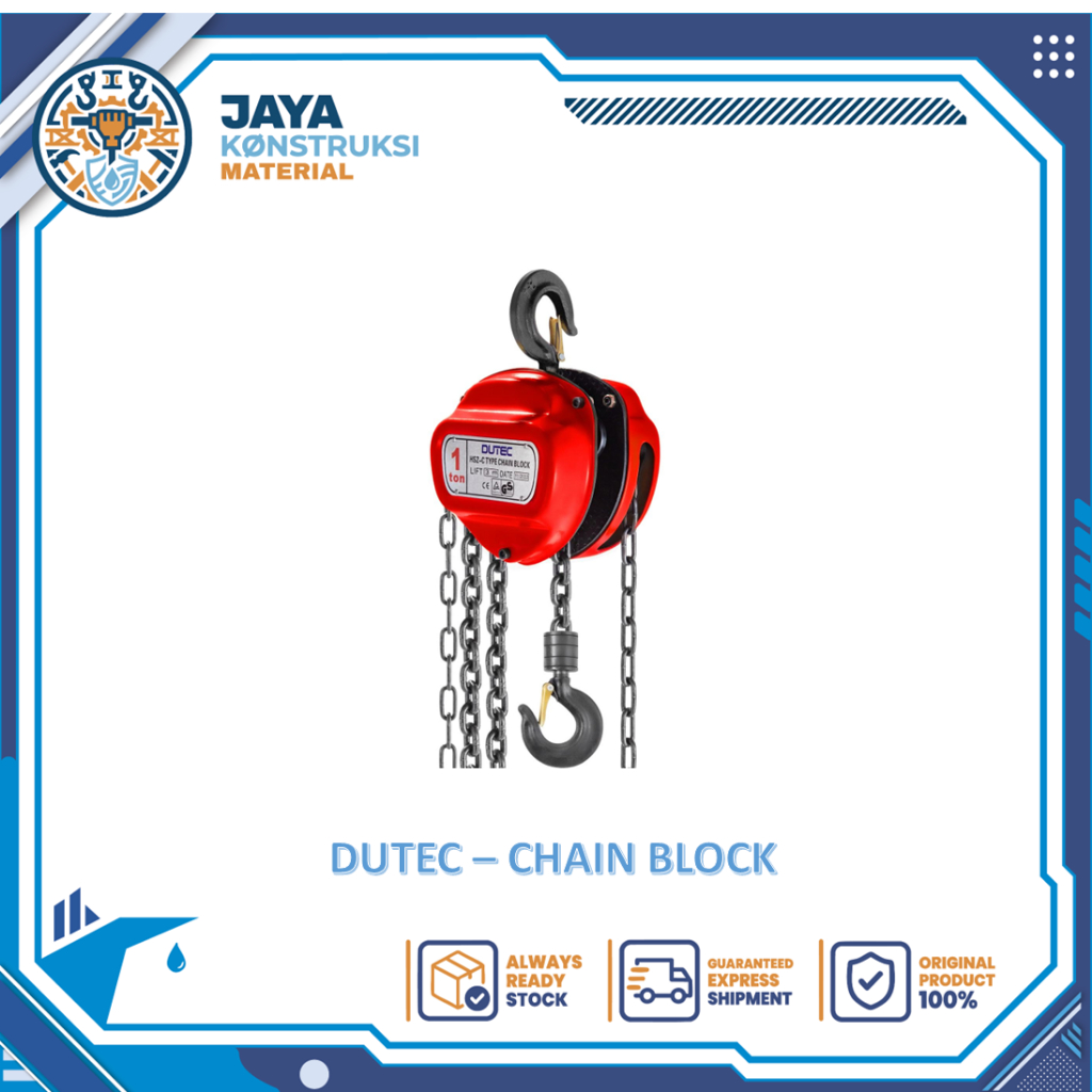 DUTEC - Chain Block (tanpa rantai) - Segitiga Chain Block / Takel / Katrol Angkat