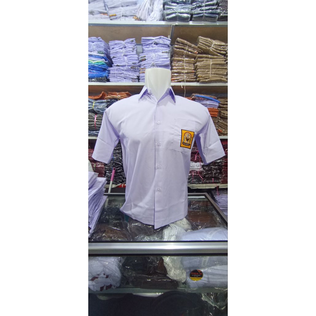 BAJU KEMEJA SMP SMA OXFORD PENDEK RAFAFI SCHOOL