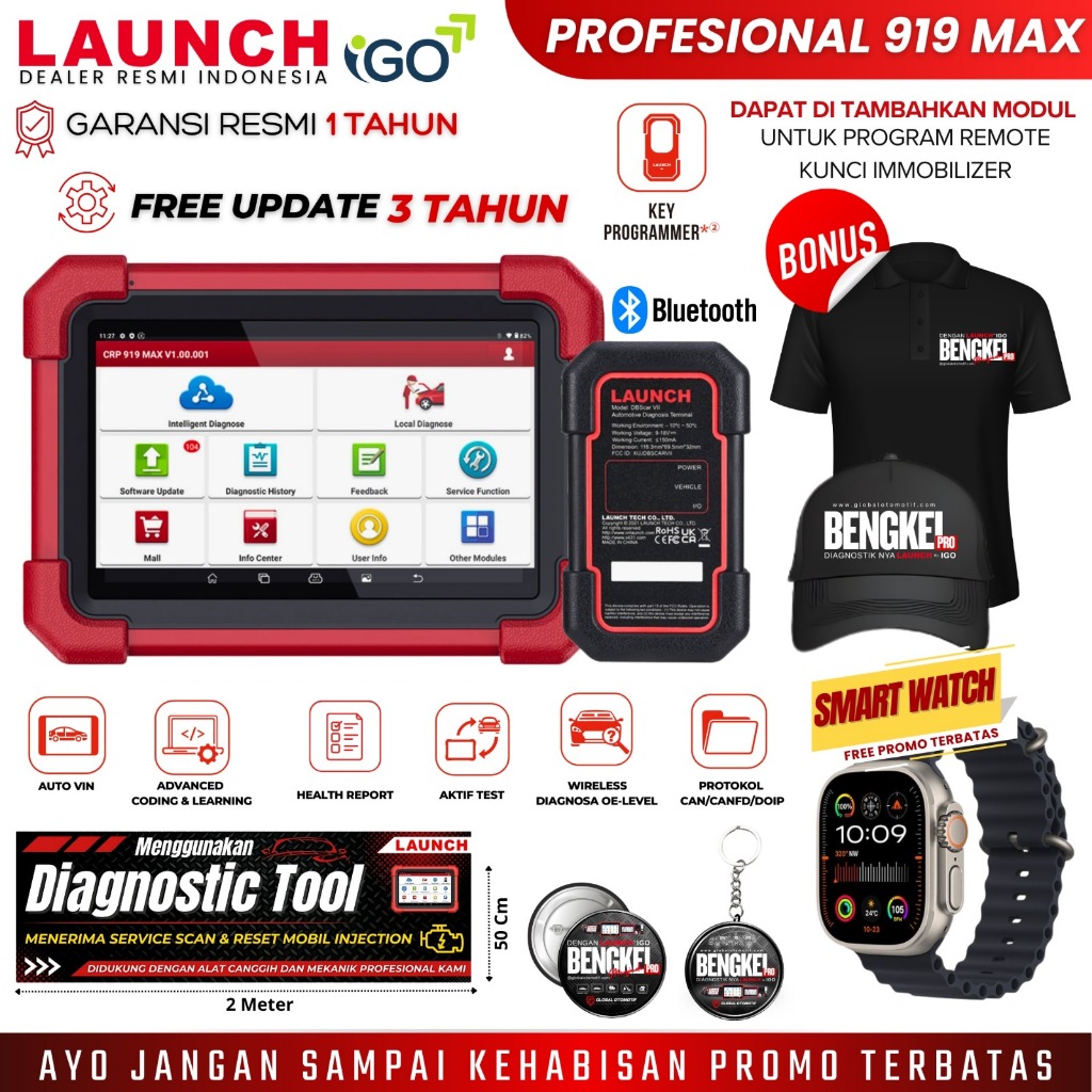 Scanner Mobil Launch Professional 919 MAX