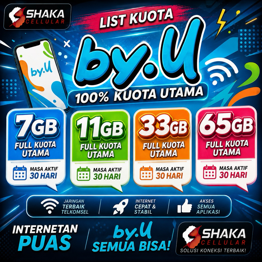 KUOTA BYU INTERNET BULANAN NASIONAL