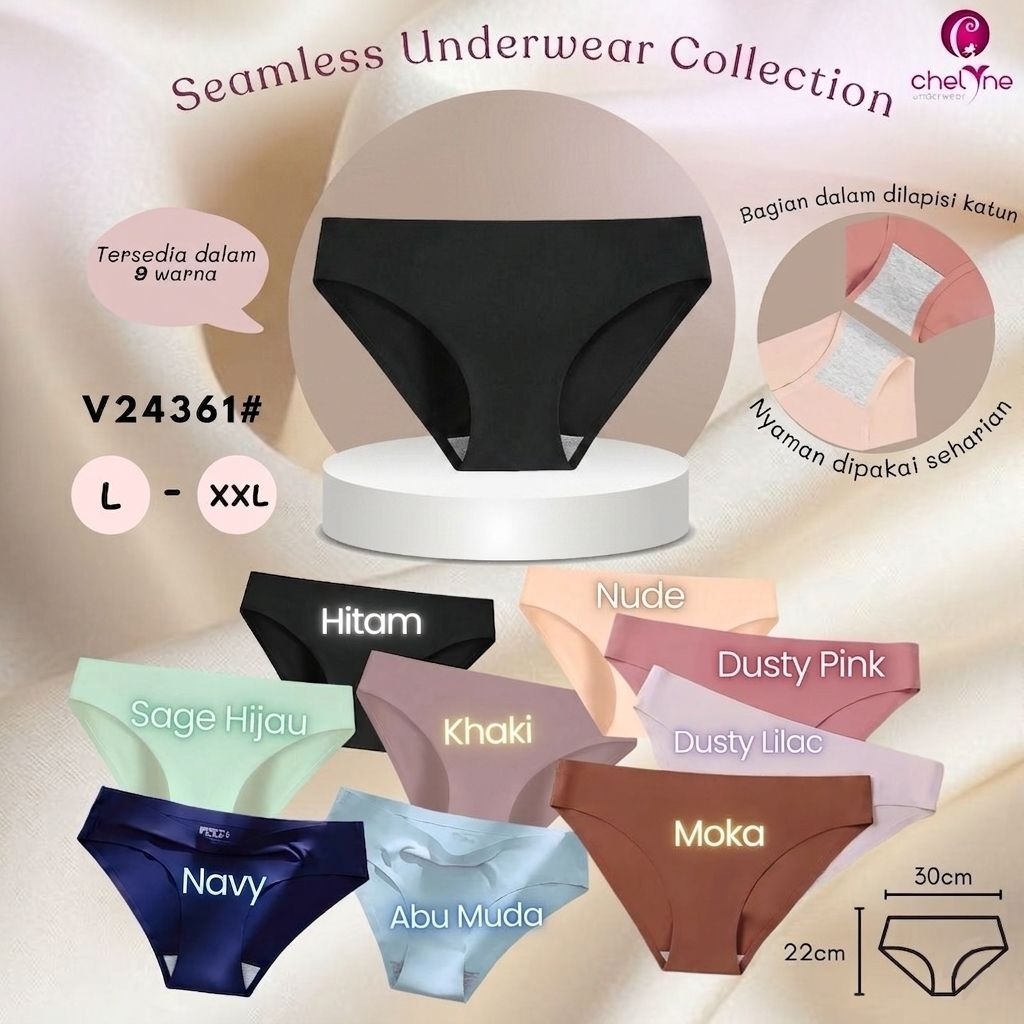 CD Seamless Chelyne 24361 Celana Dalam Wanita - BUNGALILY