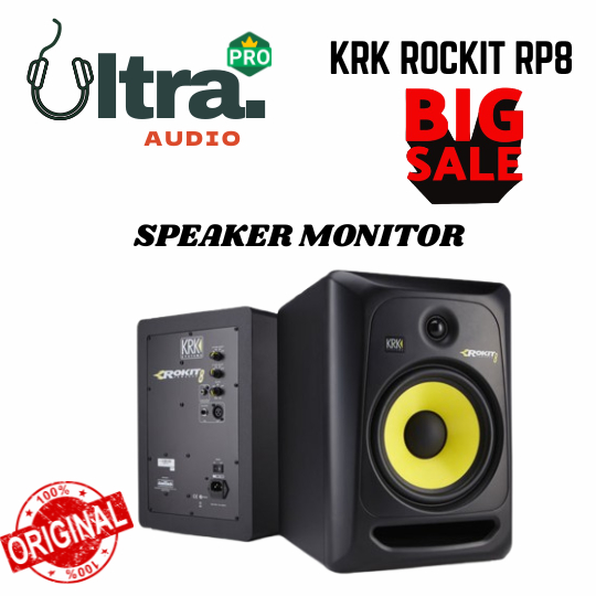 PROMO CUCI GUDANG KRK ROCKIT RP8 8" 8inch SPEAKER MONITOR STUDIO ORIGINAL