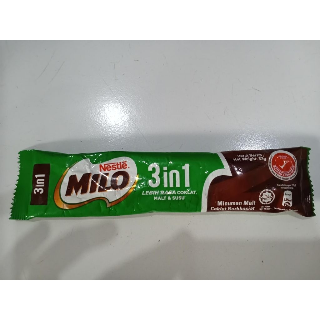 milo 3in1 sachetan