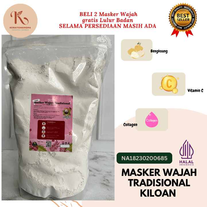 MASKER PEMUTIH KILOAN / BIBIT PEMUTIH WAJAH ALAMI