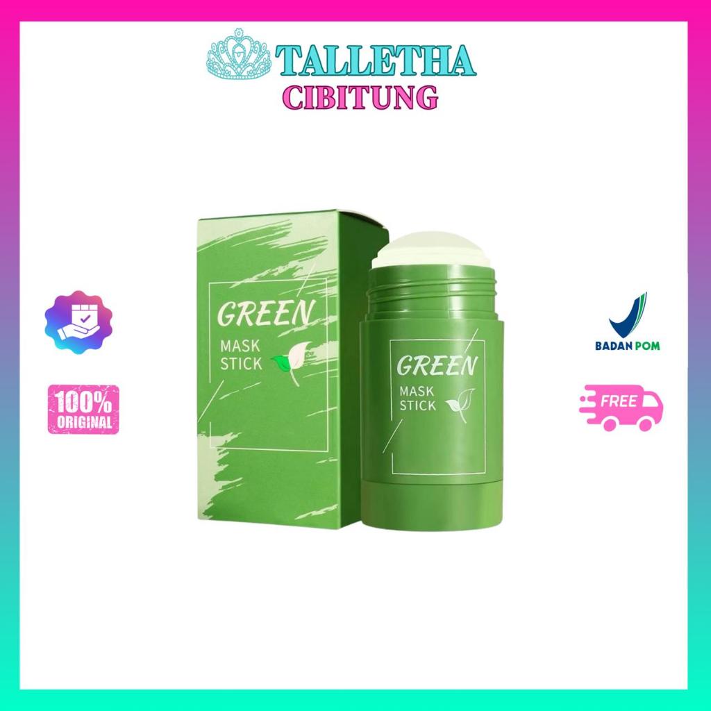 TWG Green Mask Stick , Green Tea Mask Cleansing Clay Stick Masker (TALLETHA)