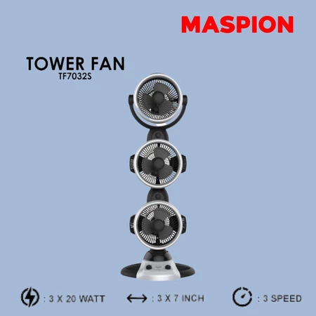 TOWER FAN MASPION 7" TF-7032 S