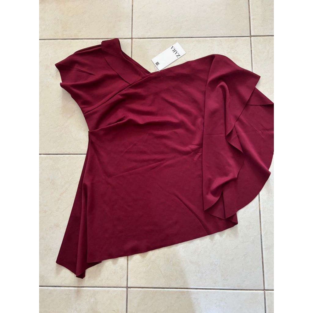 Zara Maroon Top