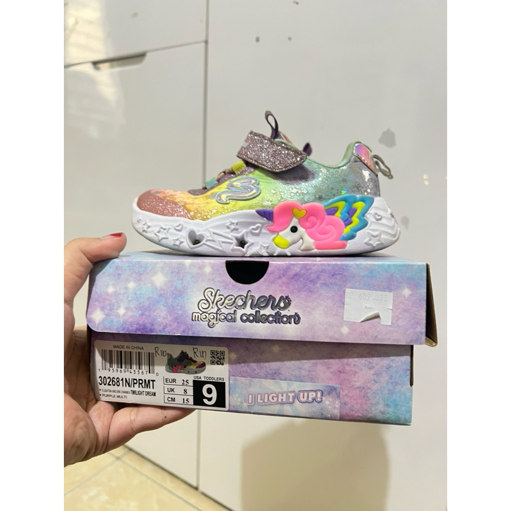 Sneakers Unicorn Dreams Girls Sneakers (Preloved sepatu skechers anak perempuan)