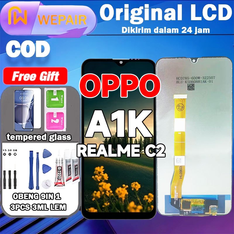 LCD OPPO A1K/REALME C2 LCD HP OPPO A1K/REALME C2 FULLSET Touchscreen