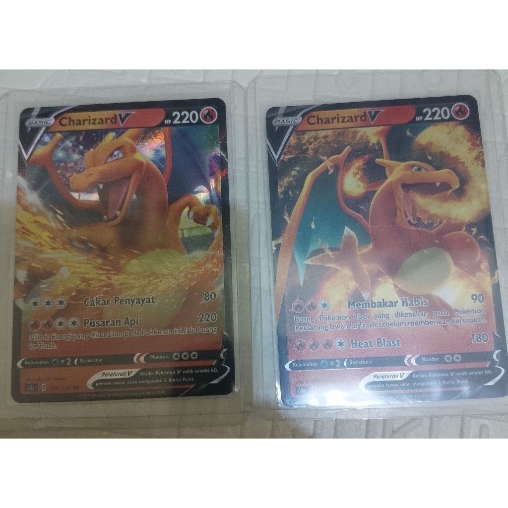 Pokemon combo Charizard V & Charizard V ind