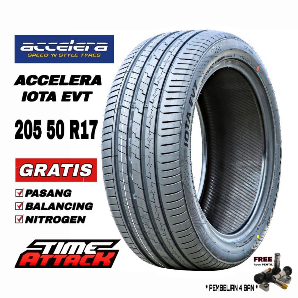 Ban Mobil 205 50 R17 Accelera Iota EVT Ban Mobil Tubeless Ring 17