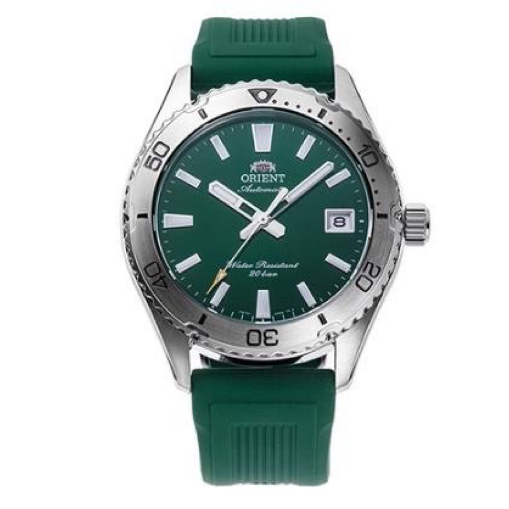 Orient RA-AC0Q11E New Mako 40 Automatic Sapphire Green Rubber Strap