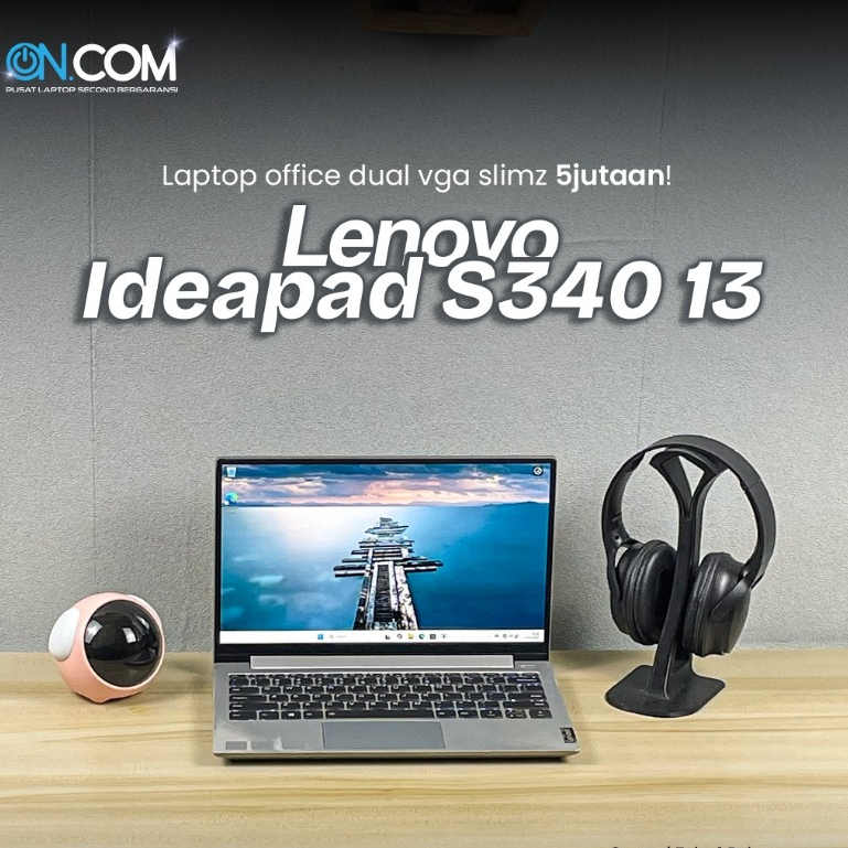 Lenovo Ideapad S340 13/ Intel Core i7-10510U/RAM 8 GB/SSD 512 GB/Garansi Toko 1 Bulan