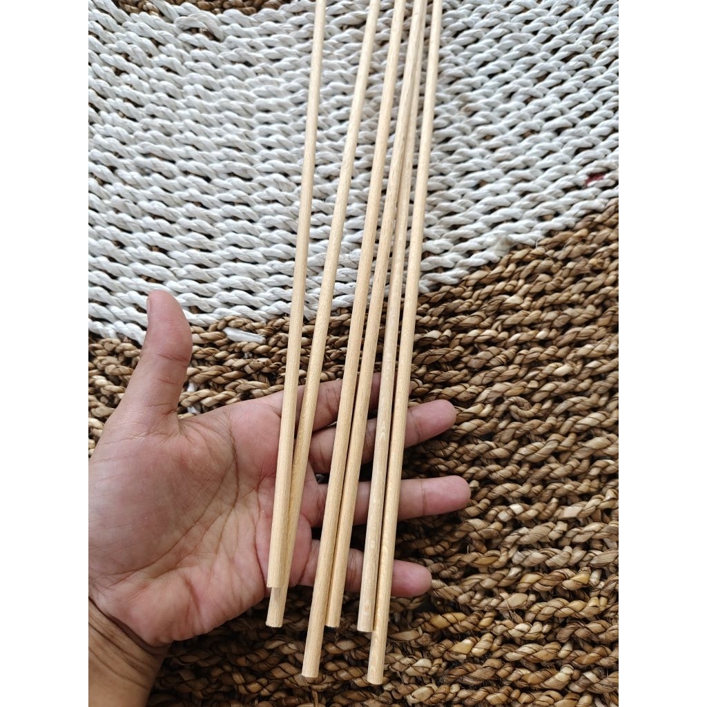 kayu dowel 4mm mulus siap pakai