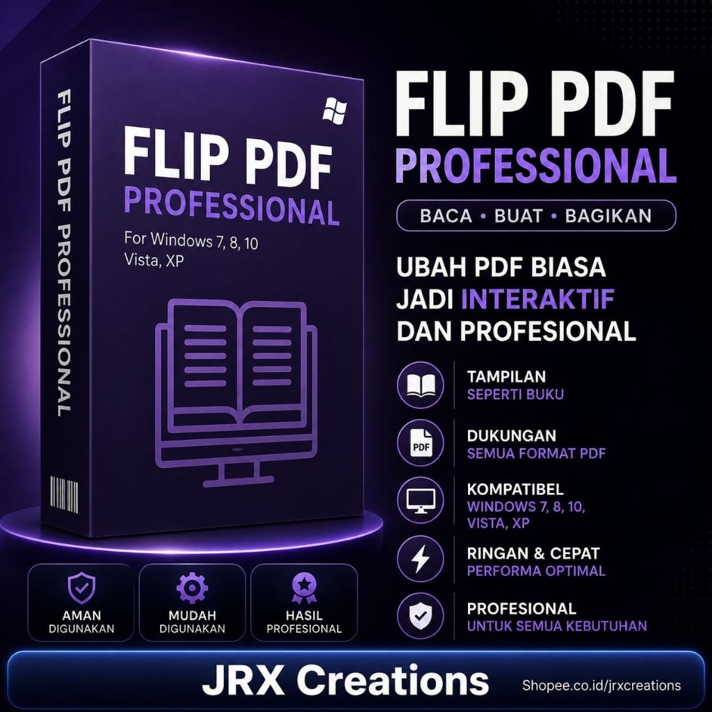 Flip PDF Professional Full Version For Windows Aplikasi Pembuat EBook Dengan Mudah - FlipPDF