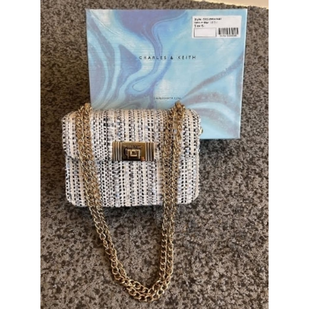 shoulderbag cnk tali rantai/tas bahu wanita tali rantai cnk/gift set box cnk/Tas santai tali rantai 