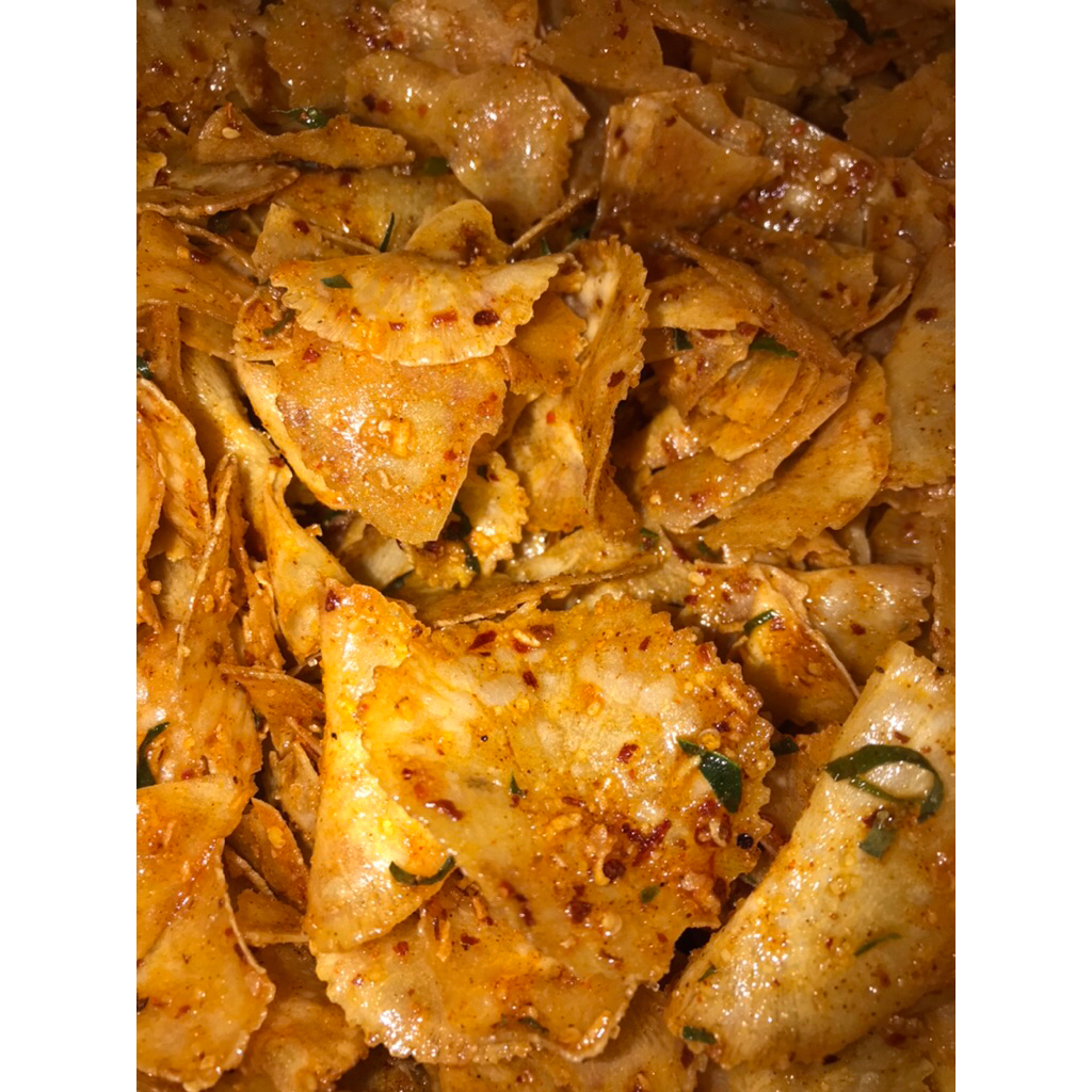 Singko Keripik Singkong Pedas Manis Gula Daun Jeruk/500gr