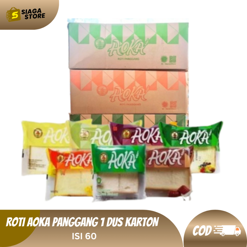 Roti Aoka 1 DUS KARTON Aneka Rasa Roti Dengan Selai