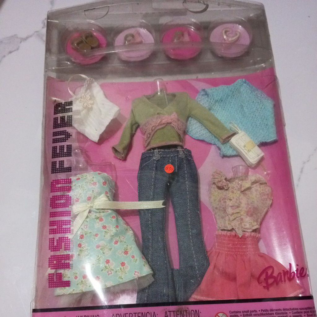 Barbie Fashion Fever Closet | HTF | masih lengkap - baju Berbie Fashion Fever | baju Barbie vintage