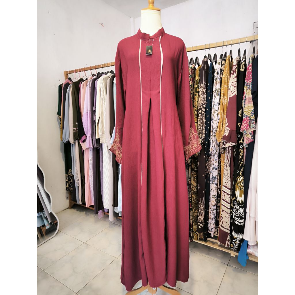 Gamis crinkle airflow gamis bordir gamis linen gamis simple