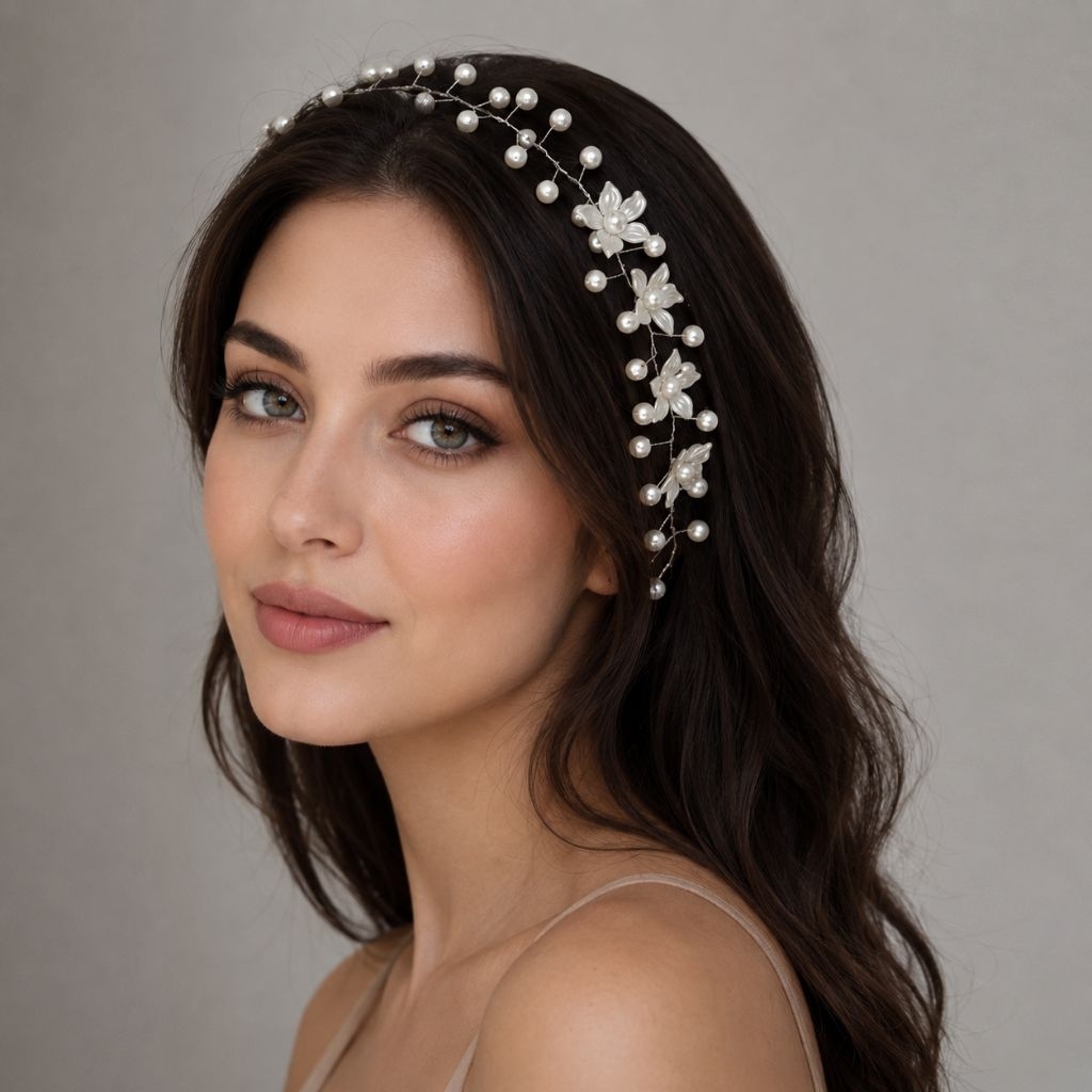 Headpiece | bando | bandana manik manik | mahkota tiara rambut | hiasan kepala |hijab | jilbab | kaw