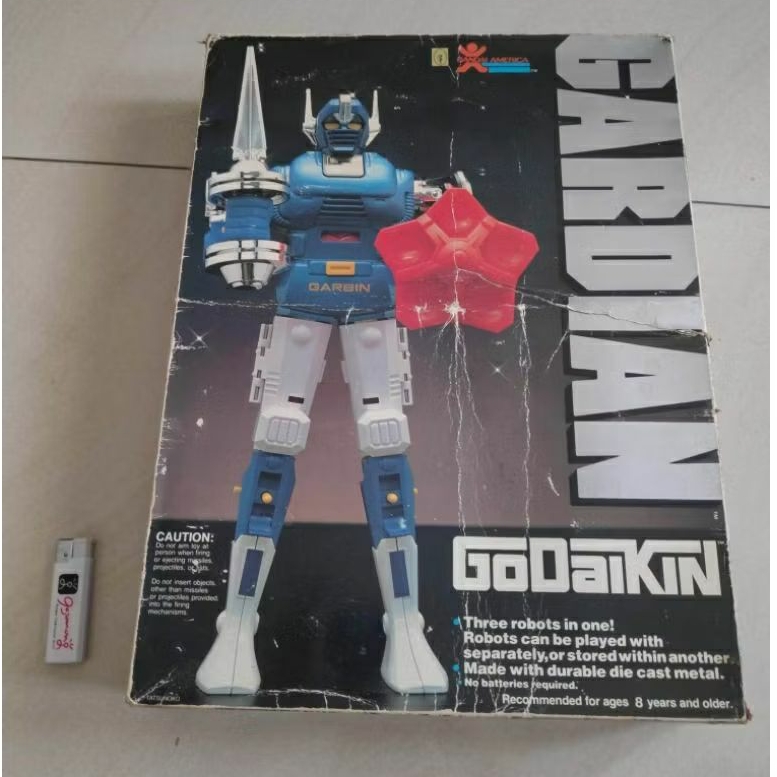 Godaikin DX gordian gardian vintage diecast robot Japan 1982 Popy bkn voltes v Godsigma goggle