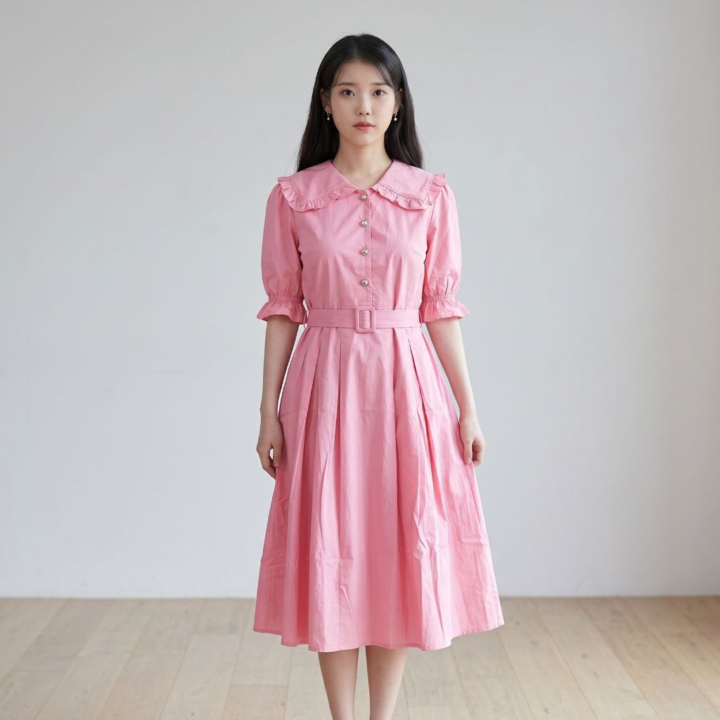 Korean Midi Dress / Premium Dress / Dress Oversize -  Aneka Fashion Murah
