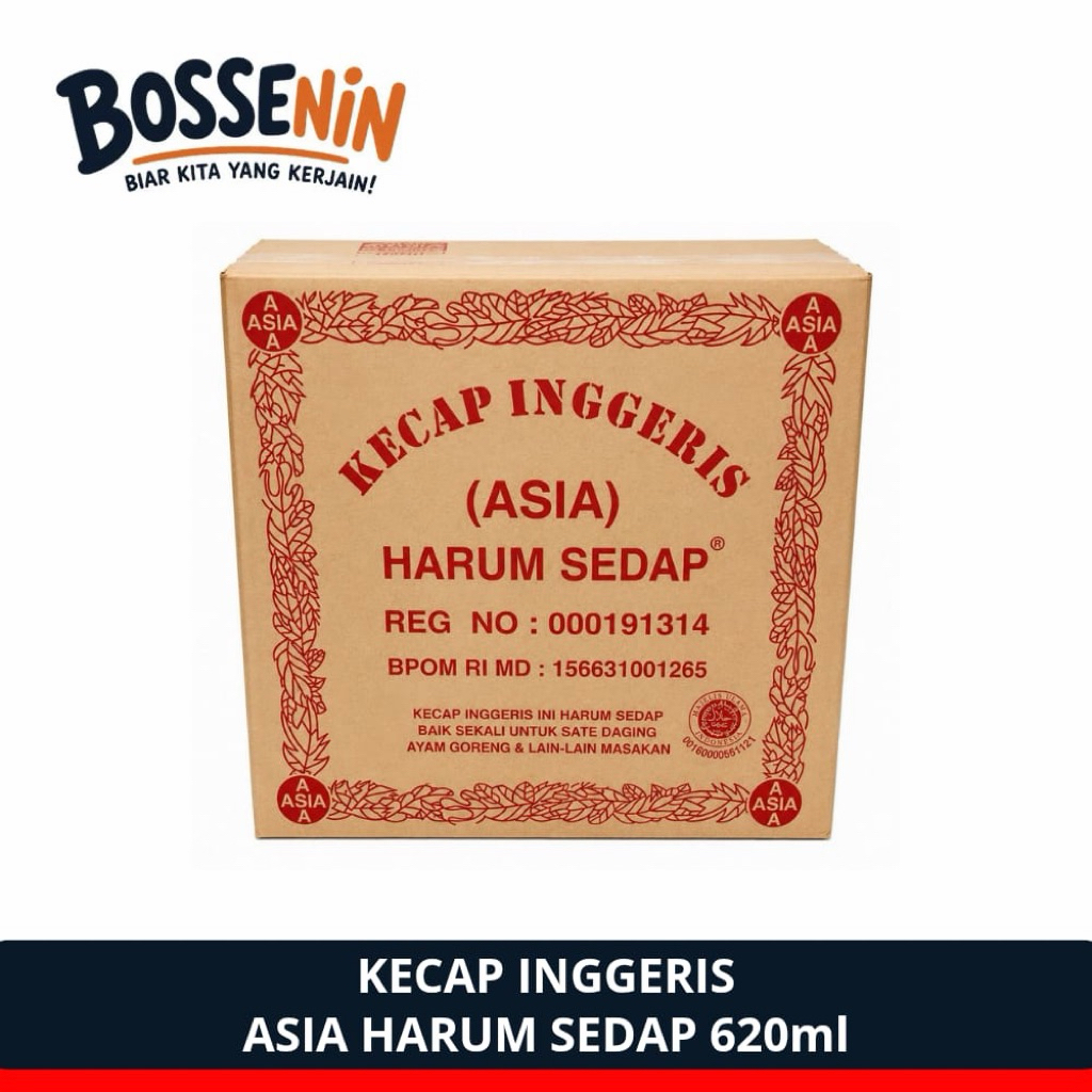 Kecap Inggris Asia Harum Sedap 620ml Original | Worcestershire Sauce Gurih Asam Manis | Cocok untuk 