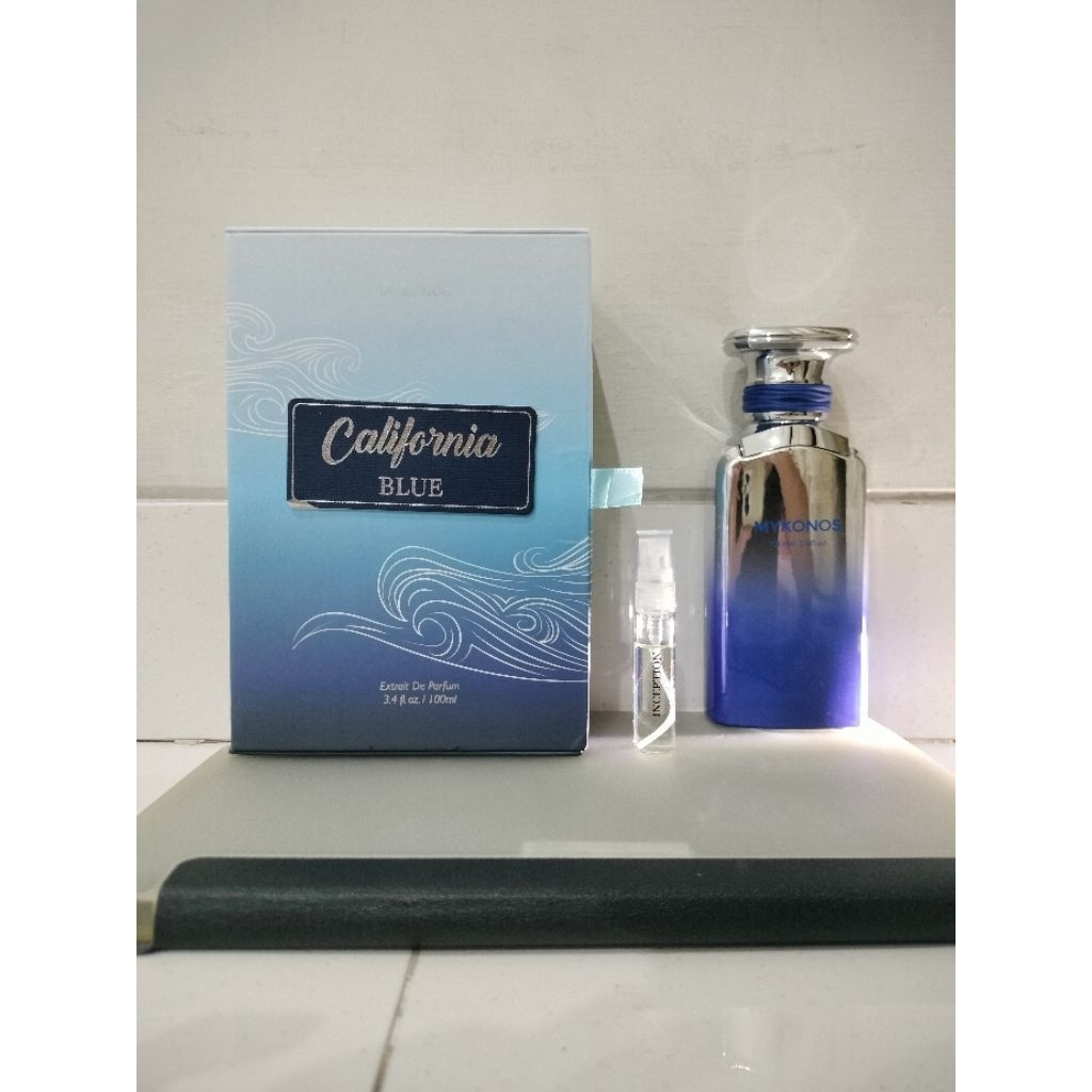 Mykonos California Blue - 100ML - Preloved 98-99% + Free Decant Inception 5ML