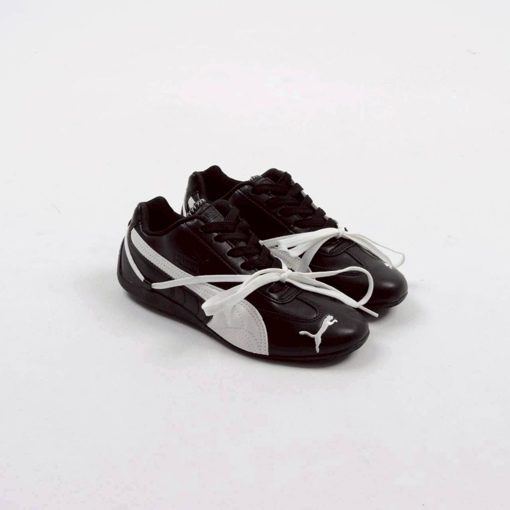 Sepatu Puma Speedcat Leather Rose Black White Authentic