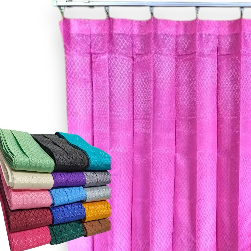 Gorden murah Jendela aesthetic/Tirai biasa jaman dulu/Hordeng pintu/Korden rel kawat sekolah