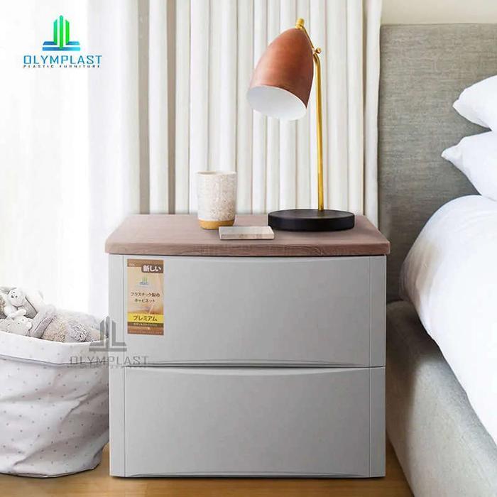 Olymplast Lemari Laci Plastik Drawer Cabinet Susun 2 Modern ODC 02 M Olymplast ODC 02 M Lemari Laci 