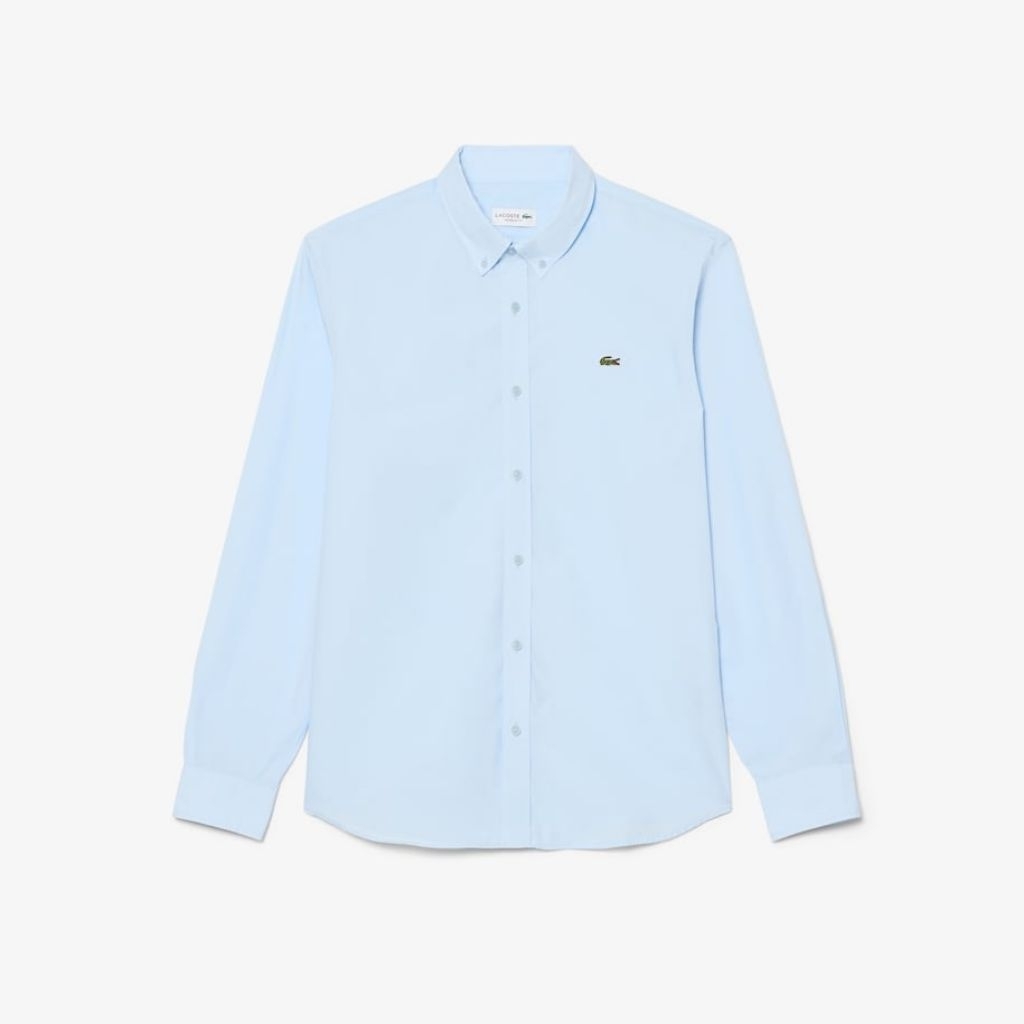 Lacoste Men's Regular Fit Stretch Poplin Shirt  Kemeja Pria