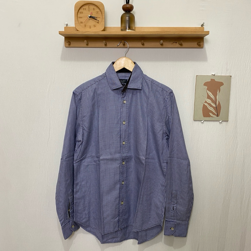 kemeja panjang pria ZARA MAN original size M kondisi bagus