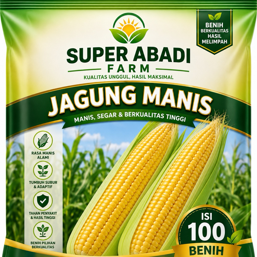 BIBIT BENIH JAGUNG MANIS HIBRIDA || 100 BENIH SUPER UNGGUL