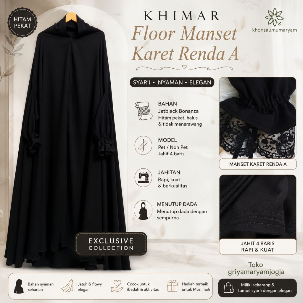 Khimar Floor Manset Renda A