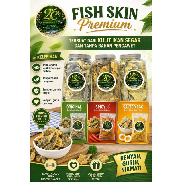 Fish Skin Patin Premium 100 g