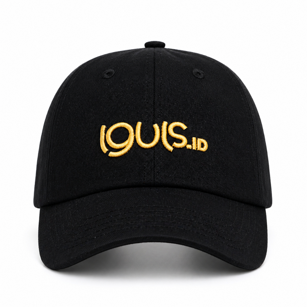 IGULS - Cap Topi Polo Baseball Hat Black Gold