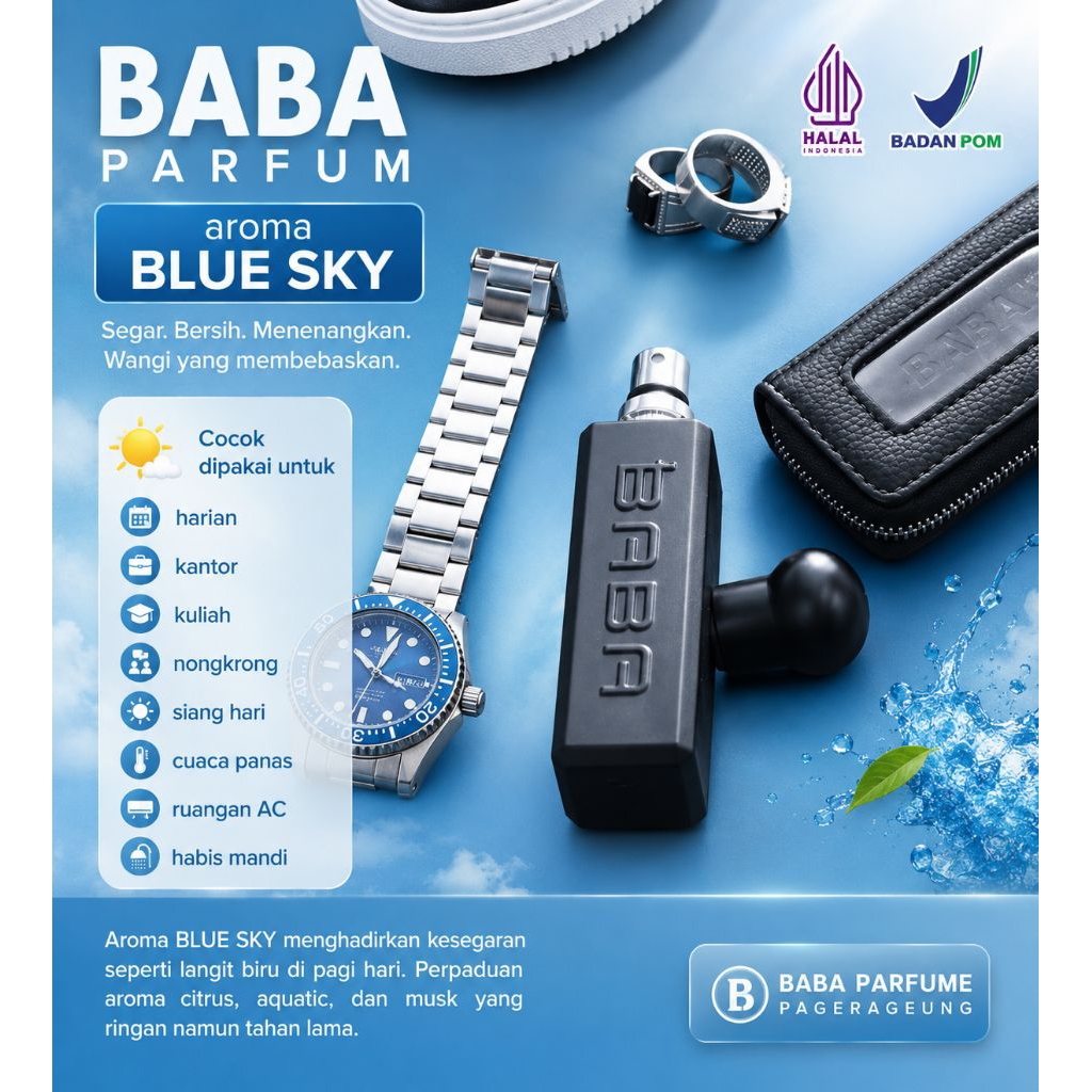 baba parfum aroma blue sky