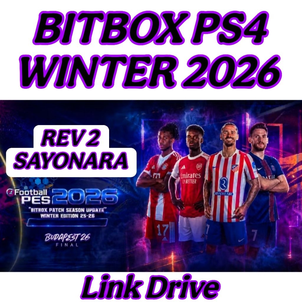 New PS4 HEN GAME BOLA PES - BITBOX PATCH WINTER 2026 - game ps3 cfw hfw hen gembox bitbox
